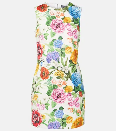 DOLCE & GABBANA FLORAL COTTON MINIDRESS