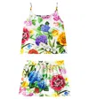 Dolce & Gabbana Kids Floral-print Cotton-poplin Set In White