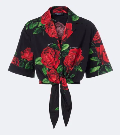 Dolce & Gabbana Floral Cotton Shirt In Multi