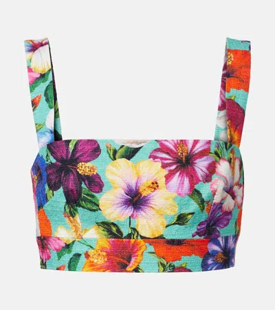 Dolce & Gabbana Floral Crop Top In Multi