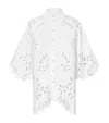 Dolce & Gabbana Oversize Cotton Shirt With Cut-out Detailing In Multi