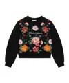 Dolce & Gabbana Floral Detailed Sweatshirt In Black