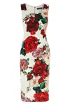 Dolce & Gabbana White Dress With Floral Print