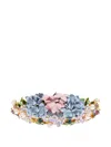 Dolce & Gabbana Floral-embellished Headband In Blue