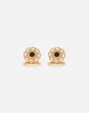 Dolce & Gabbana Floral Enameled Cufflinks In Gold