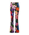 Dolce & Gabbana Floral Flared Pants In Multi