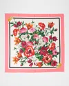Dolce & Gabbana Floral Foulard Silk Scarf