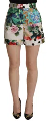 Dolce & Gabbana Multicolor High Waist Hot Pants Shorts In Multi