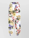 DOLCE & GABBANA FLORAL HIGH-WAISTED BALLOON TROUSERS