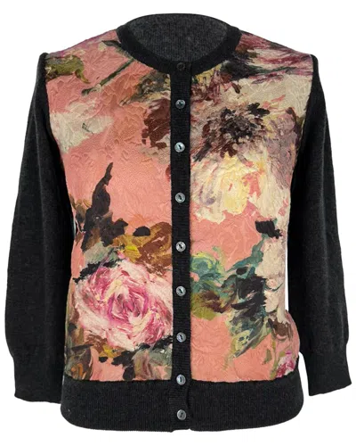Pre-owned Dolce & Gabbana Floral Jacquard Cardigan