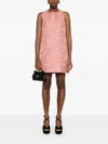 Dolce & Gabbana Short Floral Sack Dress In Pink