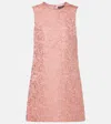 Dolce & Gabbana Floral Jacquard Minidress In Pink