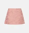 Dolce & Gabbana Floral Jacquard Miniskirt In Pink