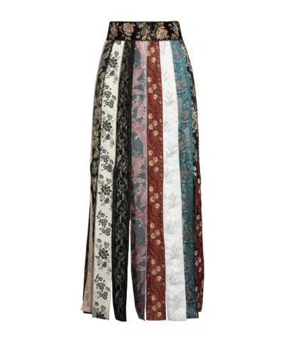 Dolce & Gabbana Floral Jacquard Puff Skirt In Multicolor