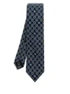 Dolce & Gabbana Silk Patterned Tie In Blue