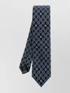 Dolce & Gabbana Silk Patterned Tie In Blue