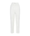 Dolce & Gabbana Floral Jacquard Tailored Trousers In White