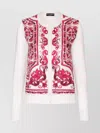 Dolce & Gabbana Majolica-print Silk And Twill Cardigan