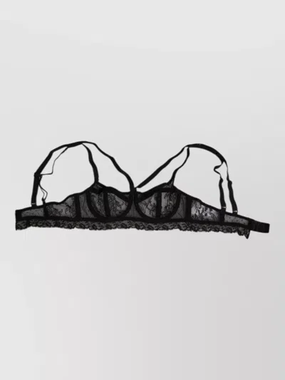 Dolce & Gabbana Floral Lace Balconette Nylon Bra Underwear