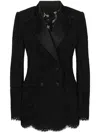 Dolce & Gabbana Black Double-breasted Blazer In Black