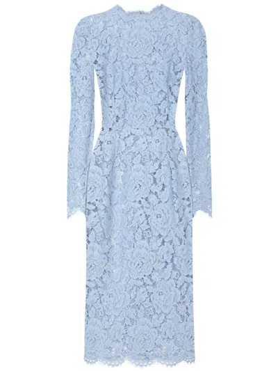 DOLCE & GABBANA CORDONETTO-LACE SHEATH DRESS