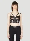 Dolce & Gabbana Chantilly Lace Bralette Top In Black