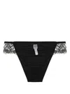 Dolce & Gabbana Floral-lace Briefs In Black