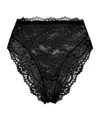 Dolce & Gabbana Floral-lace Briefs In Black