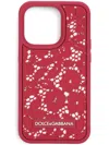 Dolce & Gabbana Floral Lace Iphone 14 Pro Case In 8f454