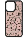 Dolce & Gabbana Floral Logo-patch Iphone Pro Max Case In Pink