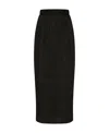 Dolce & Gabbana Tulle Calf-length Skirt In Black