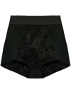 Dolce & Gabbana Lace Shorts High Waist Above Knee Hem In Black
