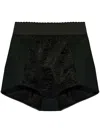 Dolce & Gabbana Lace Shorts High Waist Above Knee Hem In Black