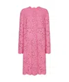 Dolce & Gabbana Dolce  Gabbana Floral Lace Cordonetto Coat In Pink