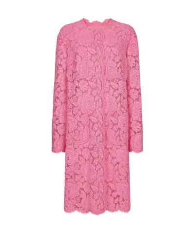 DOLCE & GABBANA DOLCE  GABBANA FLORAL LACE CORDONETTO COAT