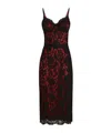 Dolce & Gabbana Lace Midi Slip Dress In Black