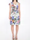 Dolce & Gabbana Floral Midi Dress In Multicolor
