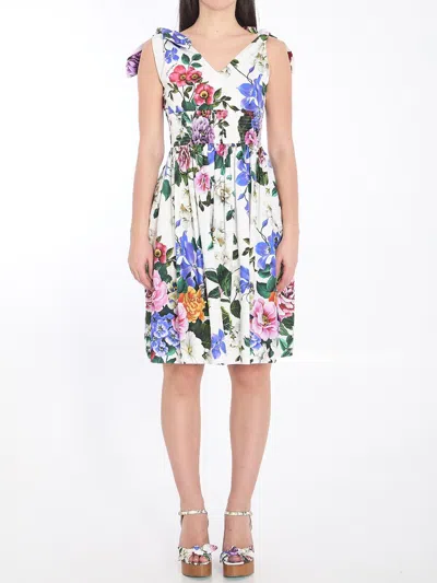 Dolce & Gabbana Floral Midi Dress In Multicolor