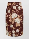 Dolce & Gabbana Floral Midi Skirt High Waist In Multi