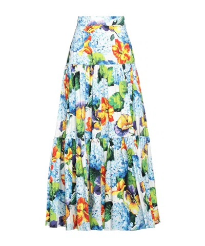 Dolce & Gabbana Floral Midi Skirt In Multi