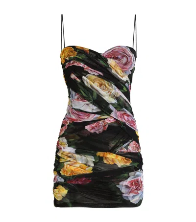 DOLCE & GABBANA FLORAL MINI DRESS
