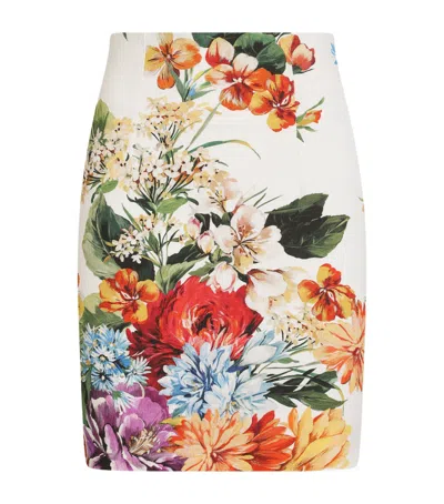 Dolce & Gabbana Floral Mini Skirt In Multi