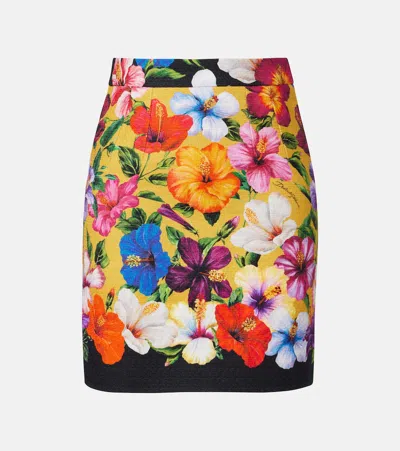 Dolce & Gabbana Floral Miniskirt In Multi