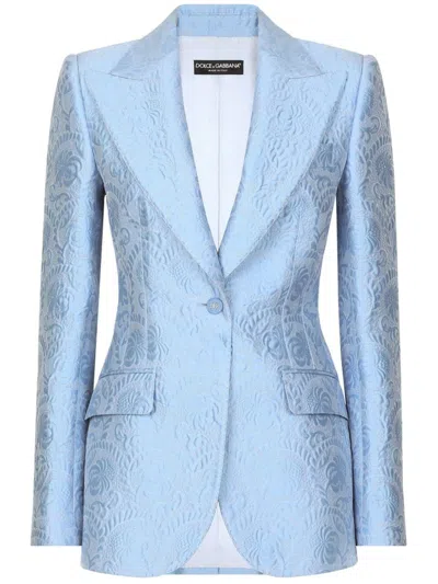 DOLCE & GABBANA FLORAL MOTIF BLAZER