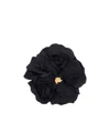 Dolce & Gabbana Floral-motif Brooch In Black