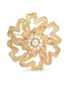 Dolce & Gabbana Floral-motif Brooch In Gold