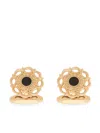 Dolce & Gabbana Floral-motif Cufflinks In Gold