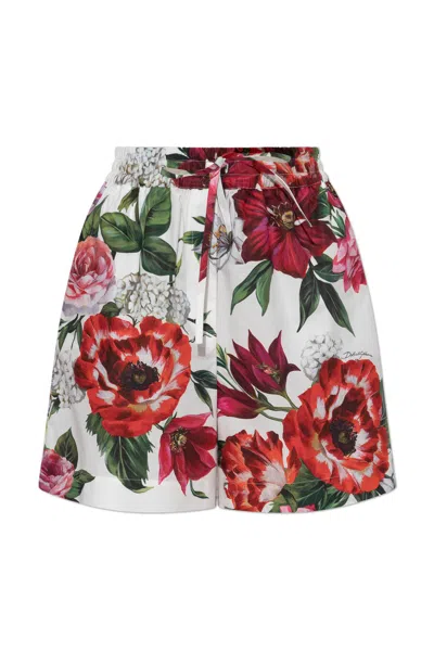 Dolce & Gabbana Floral Motif Shorts In Multi