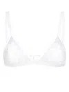Dolce & Gabbana Floral-motif Triangle Bra In White