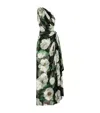 Dolce & Gabbana Long One-shoulder Floral Silk Dress